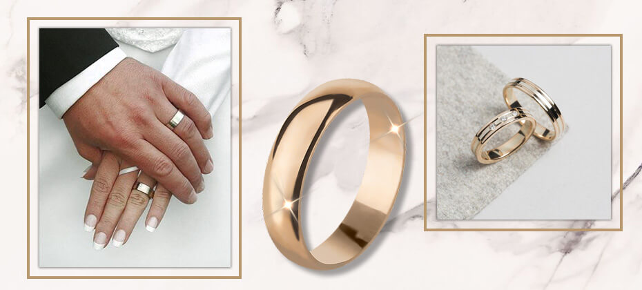Обручки із золота та срібла — символ щирого кохання 